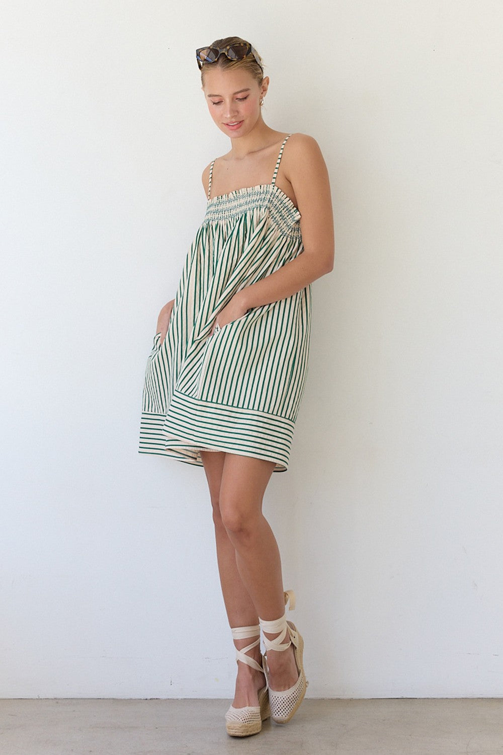 Scout Stripe Babydoll Dress