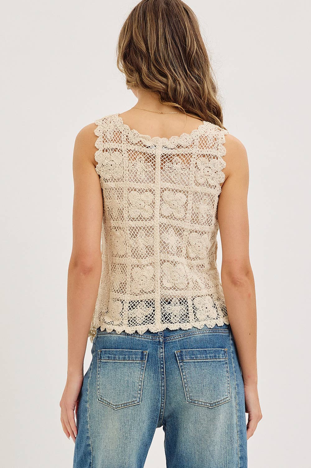 Beckett Floral Feel Crochet Tank