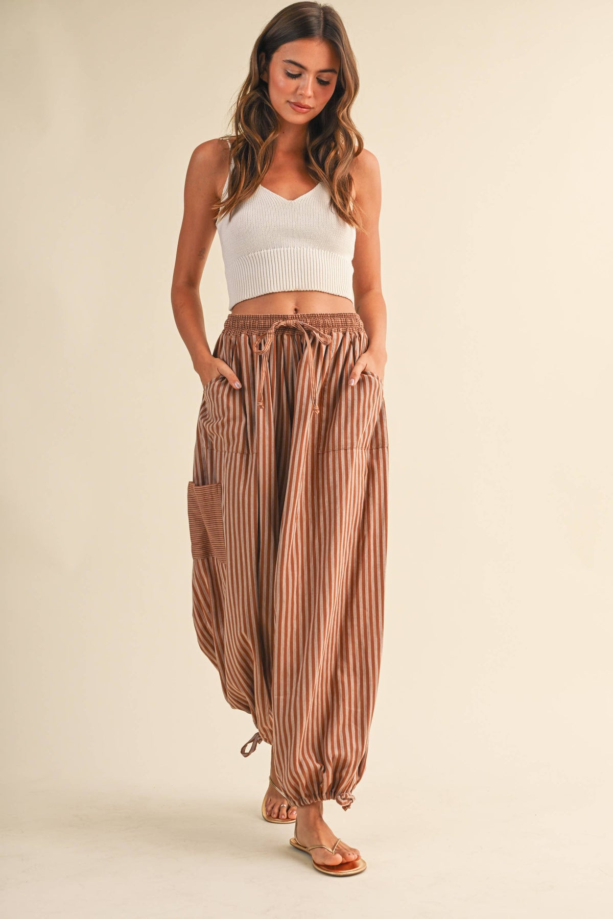 Dune Stripe Harem Pant