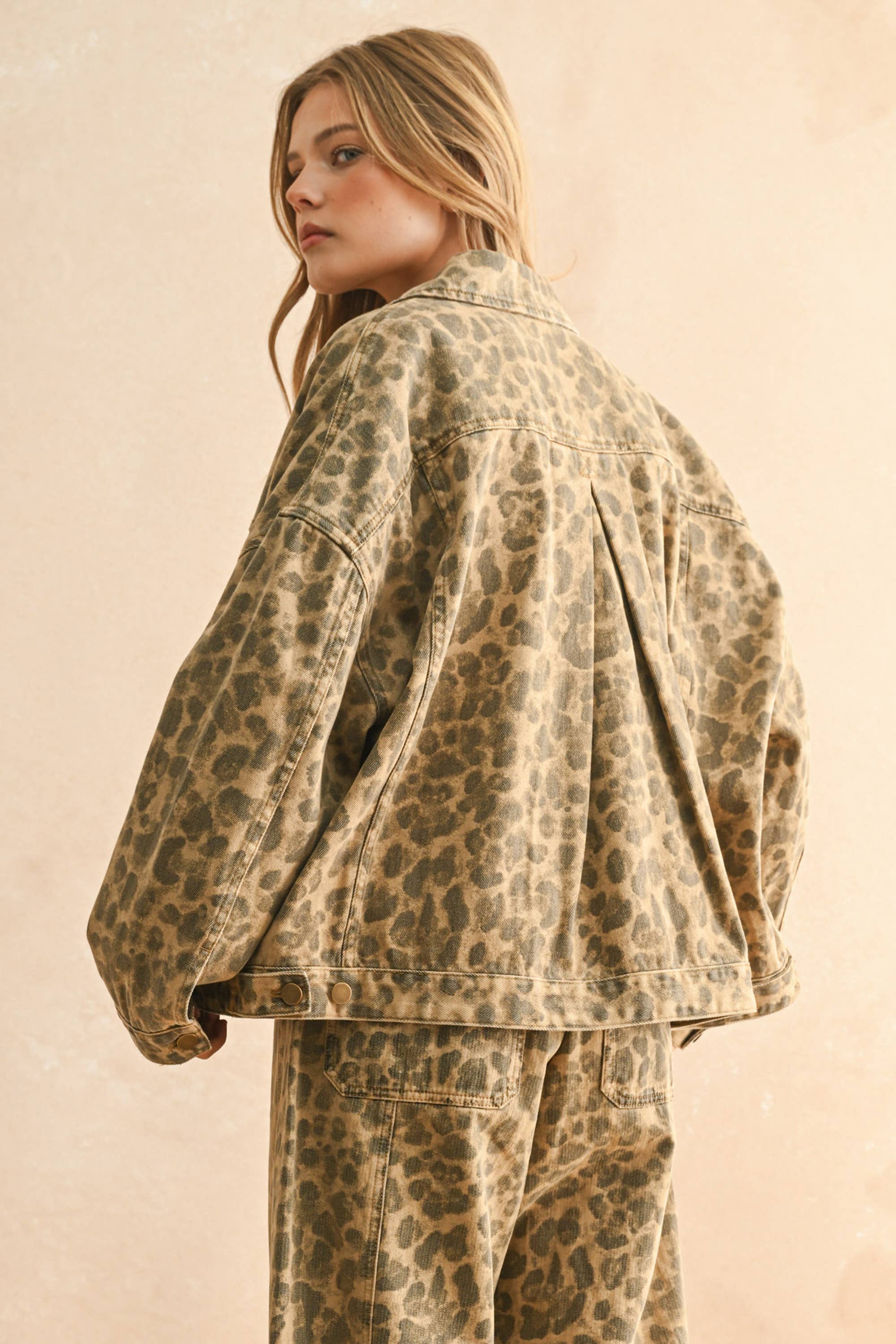 Hazel Leopard Printed Jacket