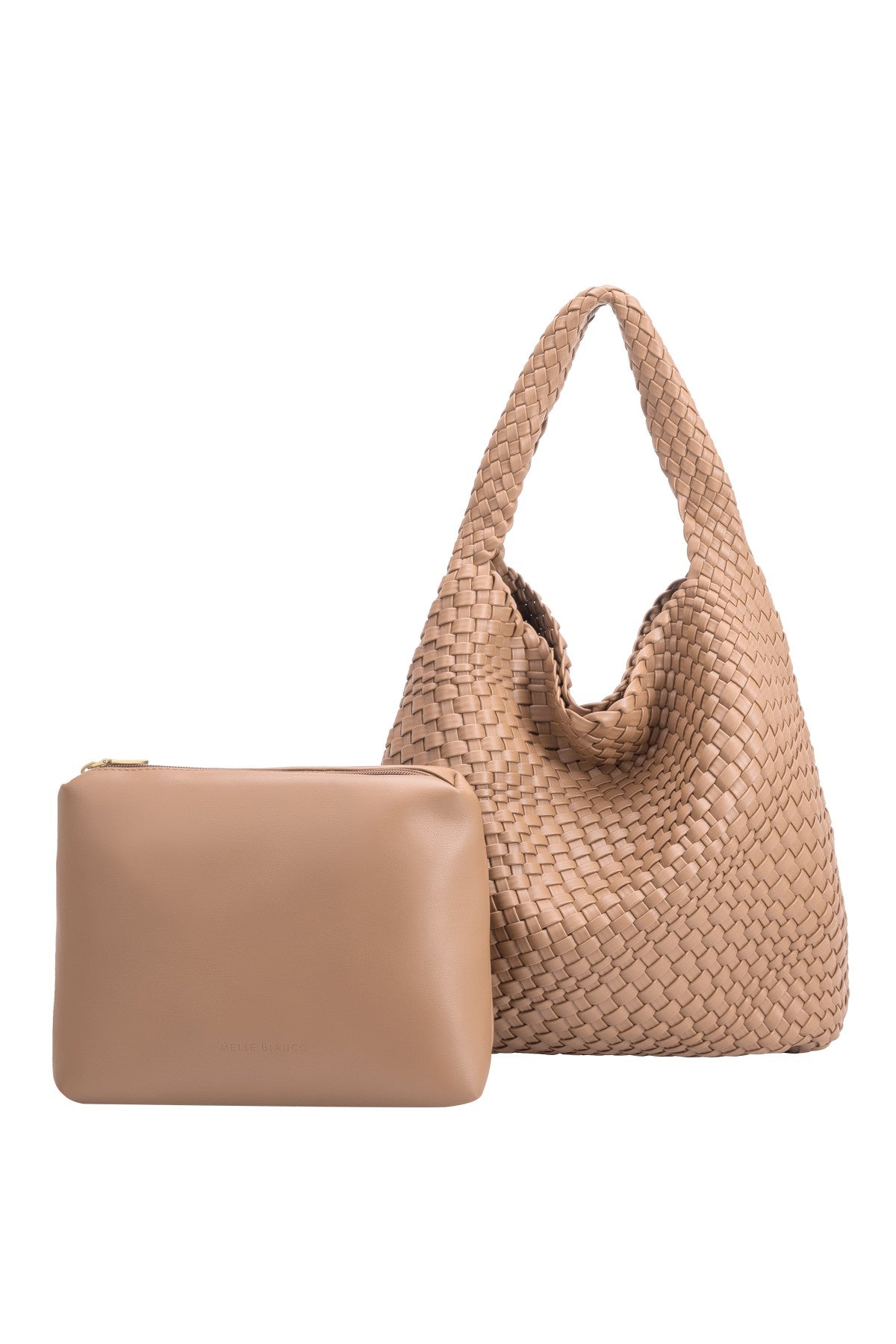 Johanna Recycled Vegan Shoulder Bag in Nude