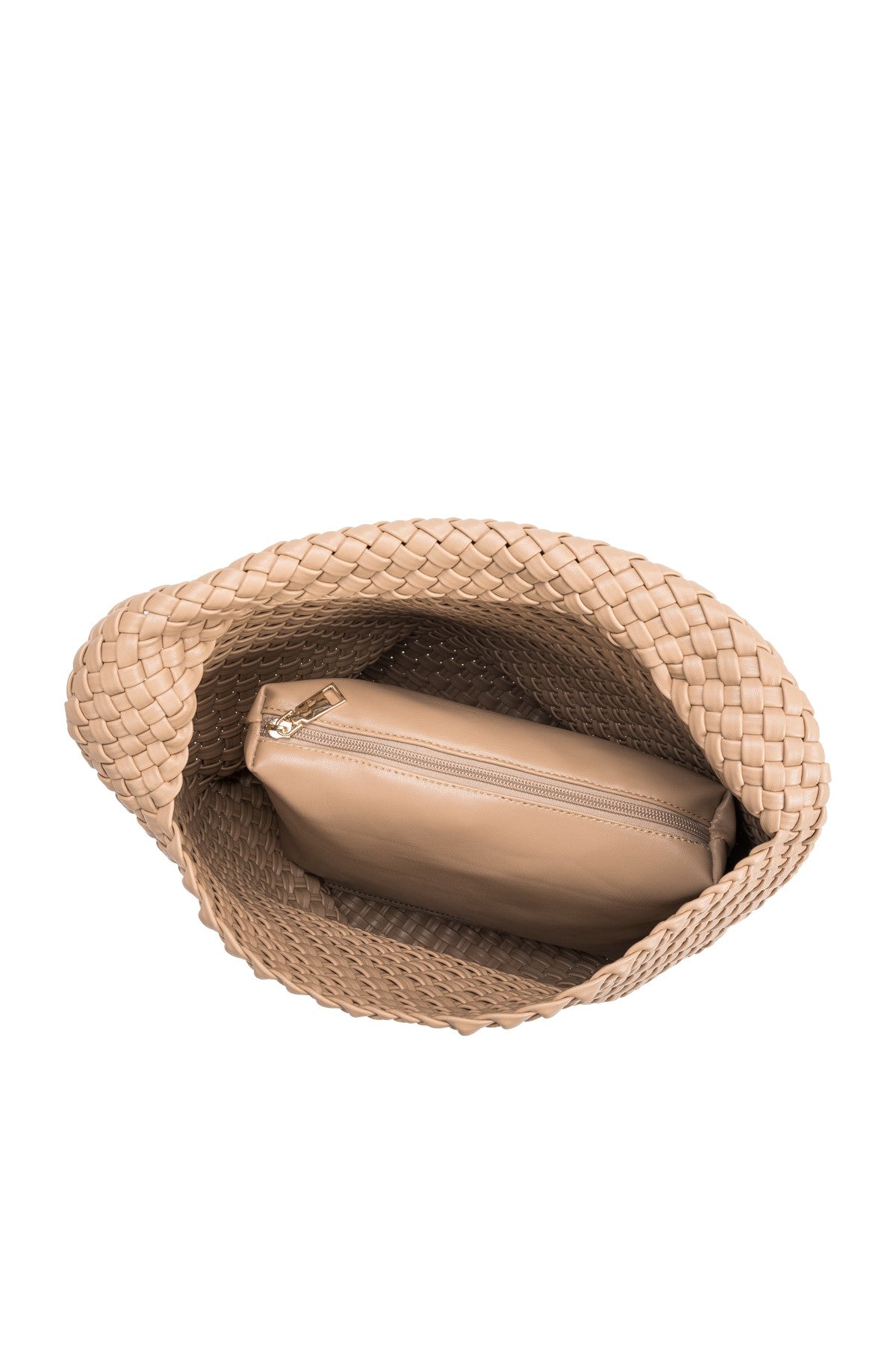 Johanna Recycled Vegan Shoulder Bag in Nude