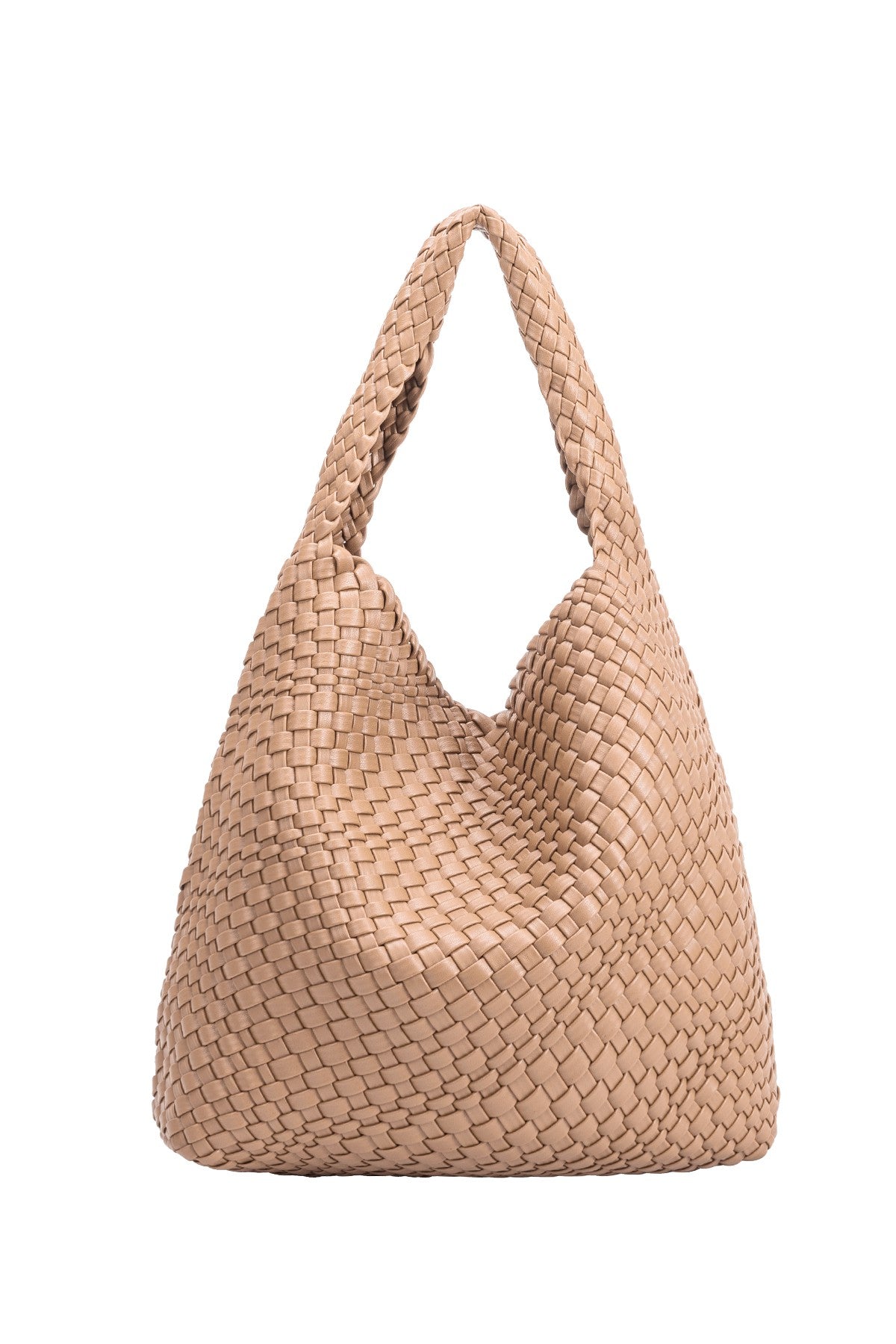 Johanna Recycled Vegan Shoulder Bag in Nude