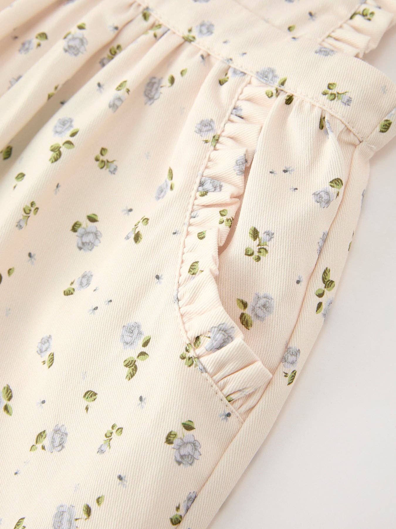 Girls Floral Print Romper