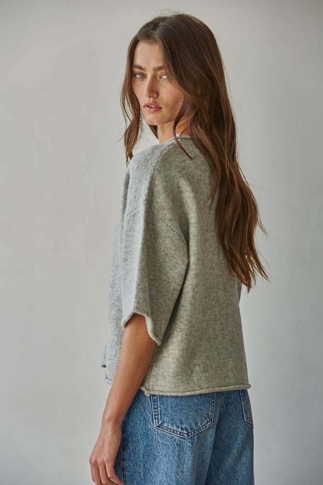 Maura Quarter Sleeve Knit Sweater