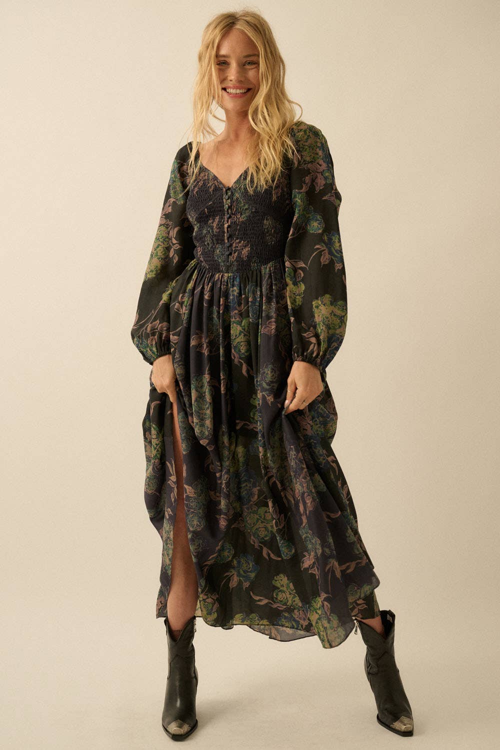 Floral Haven Sweetheart Dress