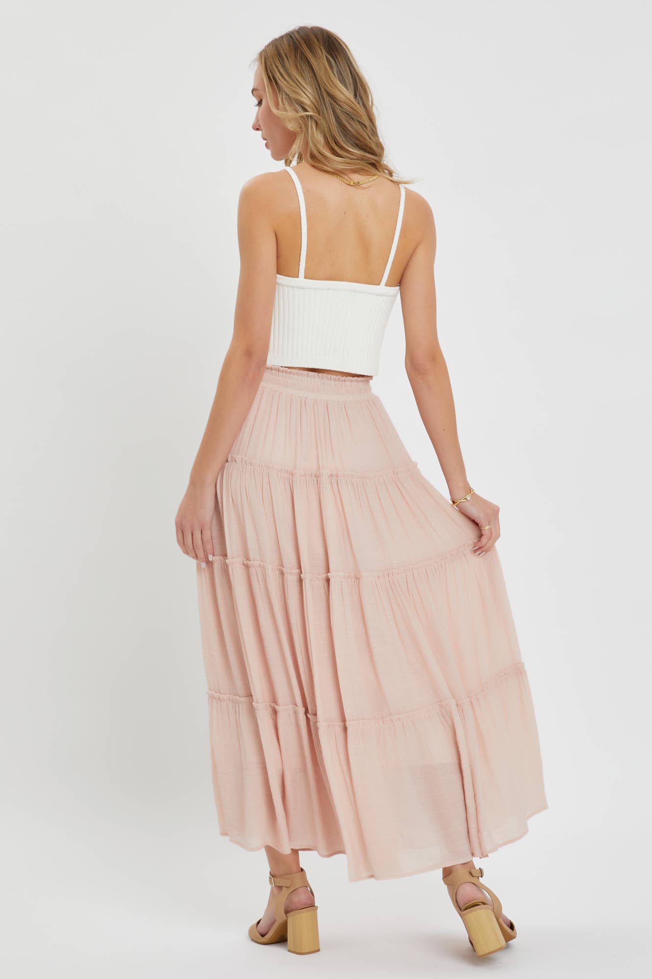 Lainey Skirt in Blush
