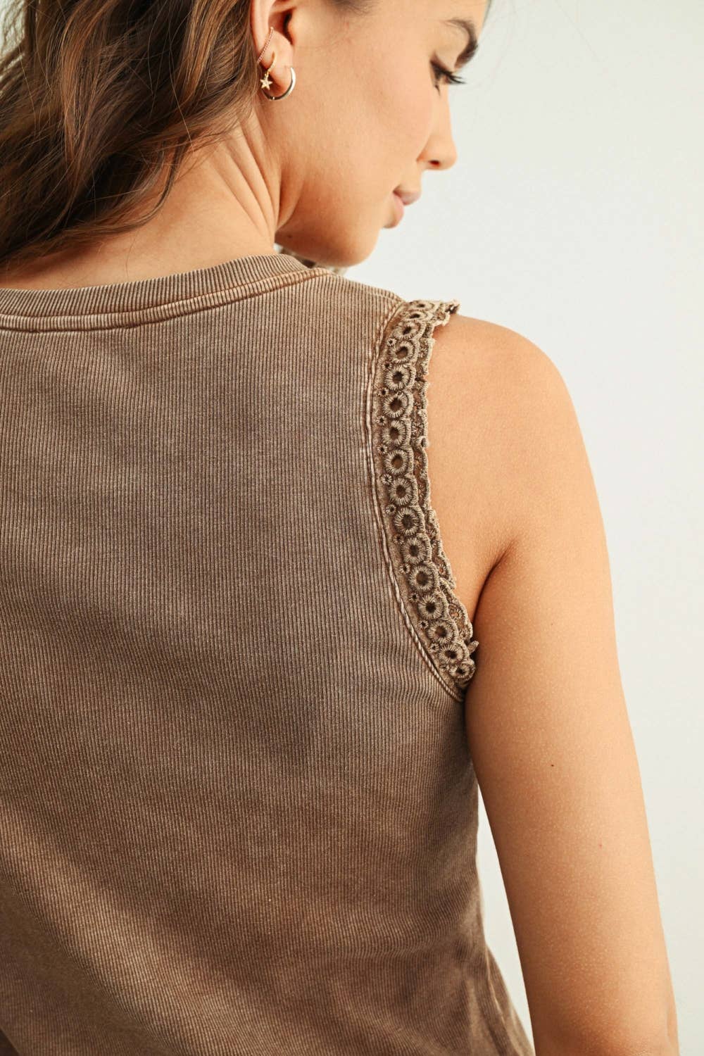 Prairie Wind Ruffle Trim Top