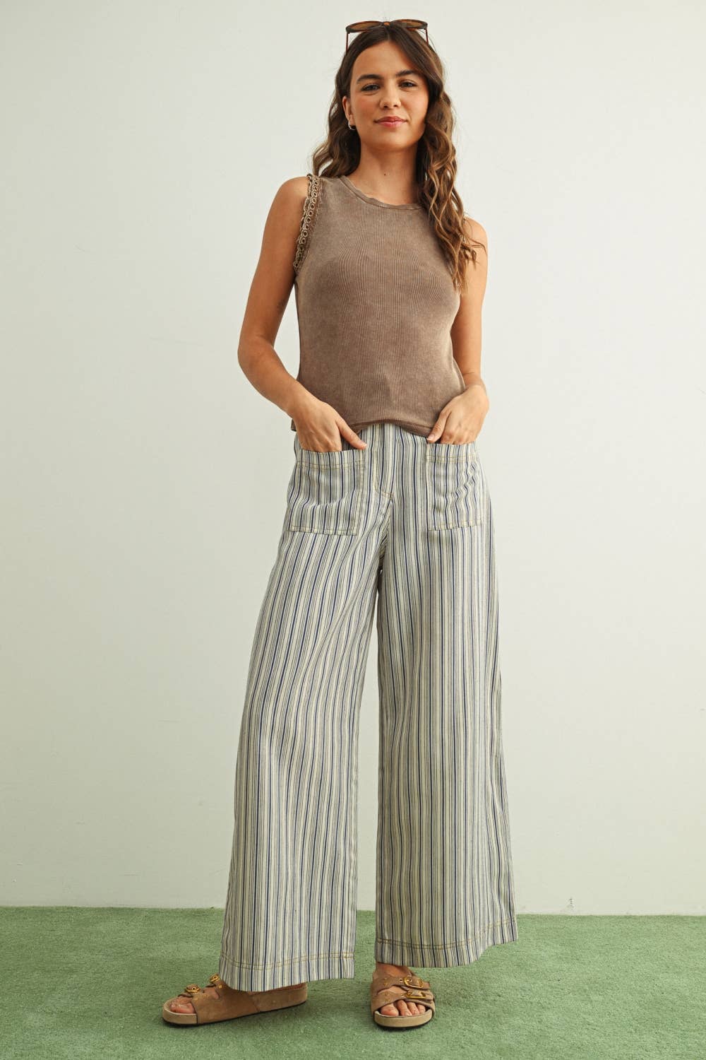 Prairie Wind Ruffle Trim Top