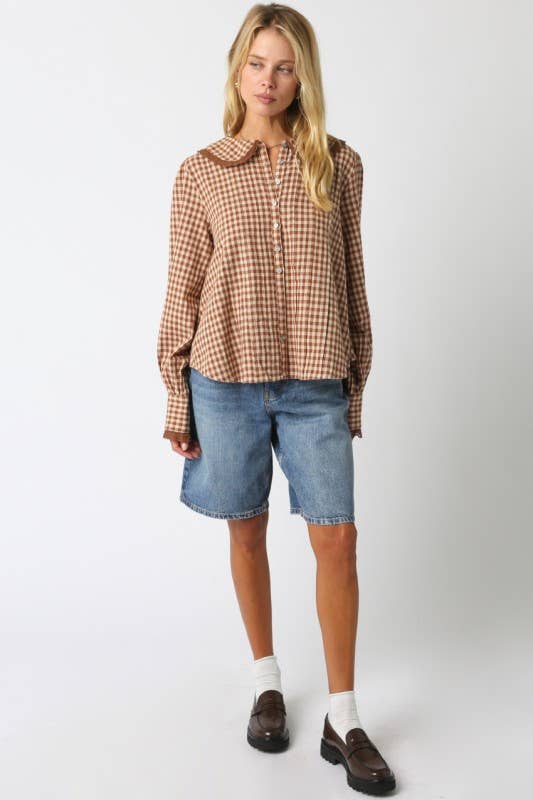 Kayden Gingham Blouse