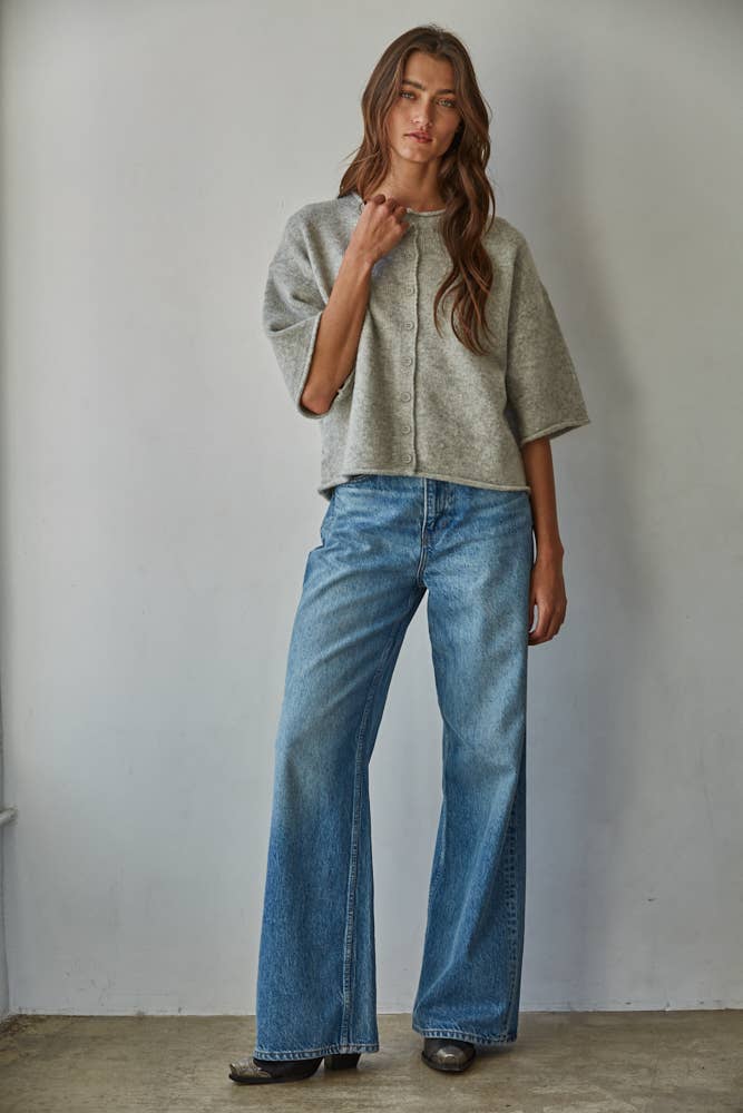 Maura Quarter Sleeve Knit Sweater