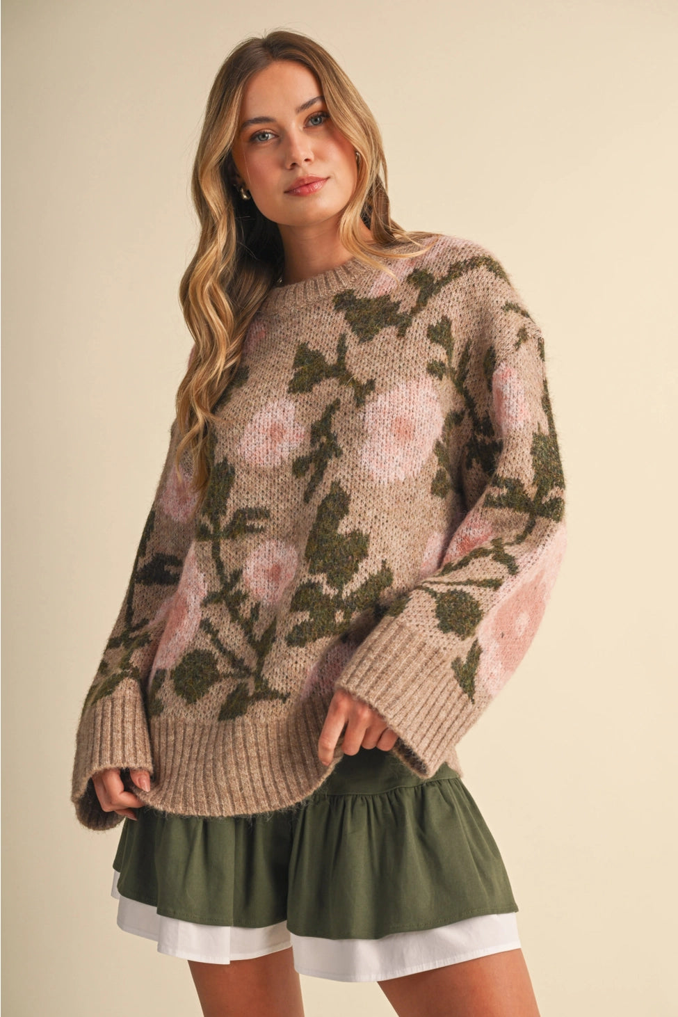 The Garden Hour Sweater in Taupe