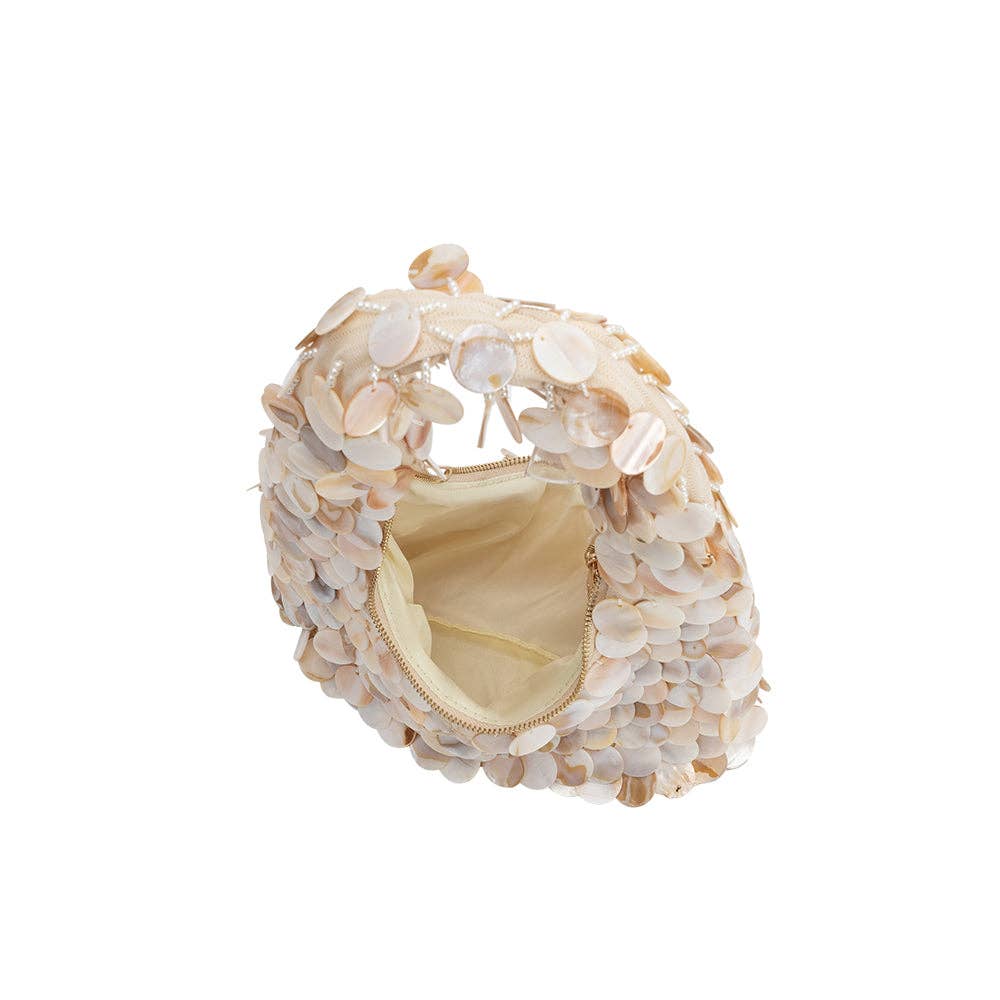 Marina Natural Shell Crossbody Bag