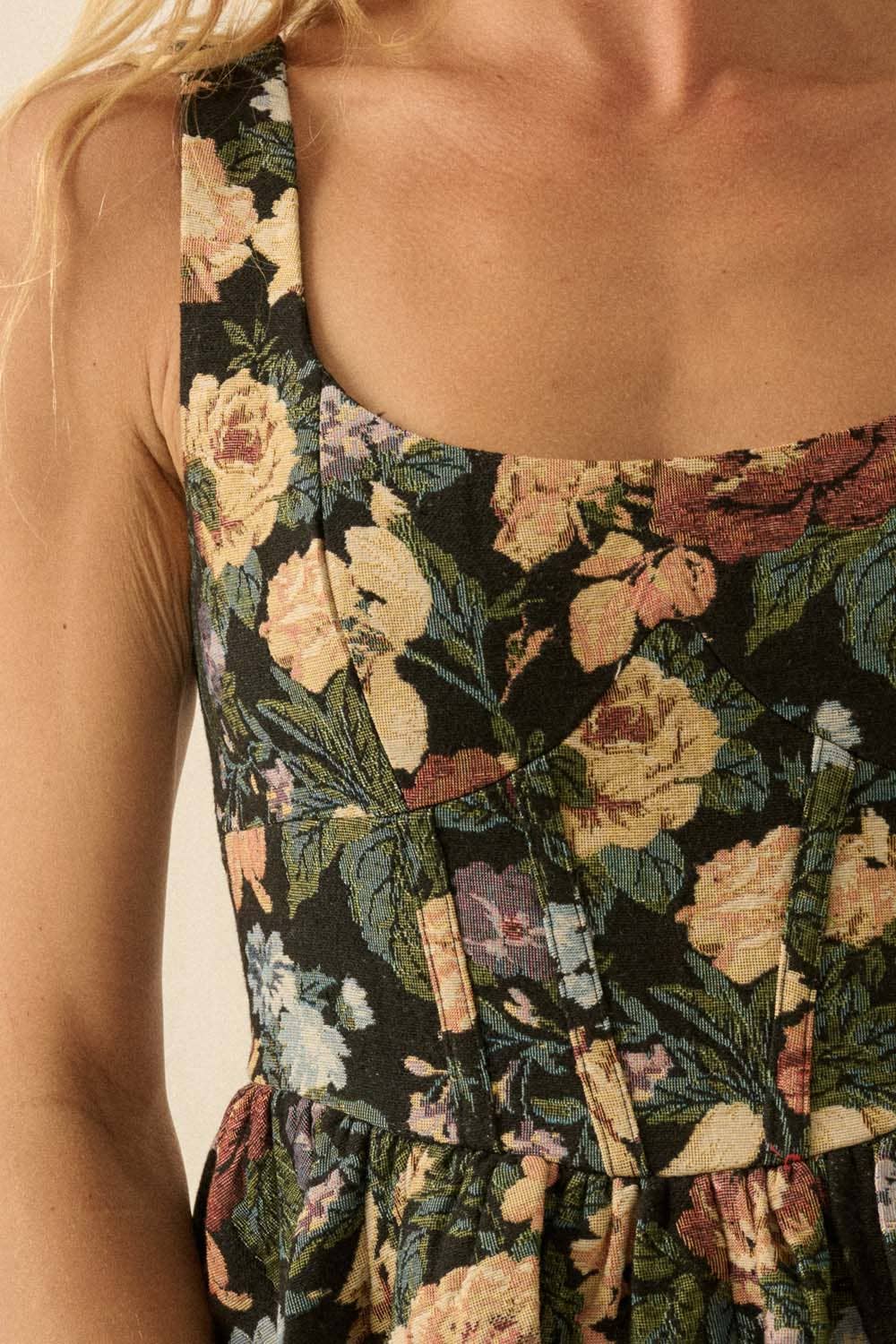 Remi Floral Jacquard Romper