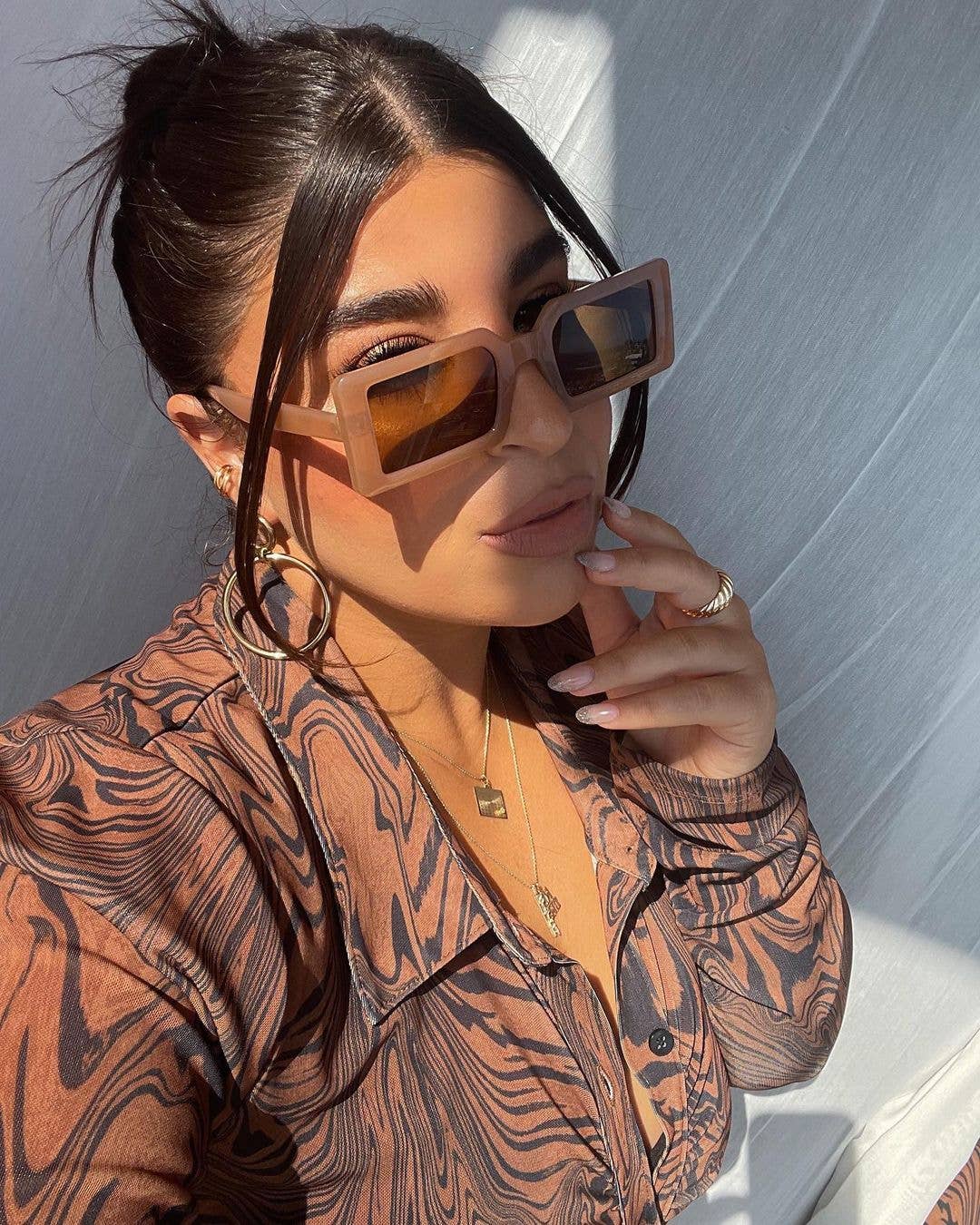 Berlin Sunglasses in Transparent Tan