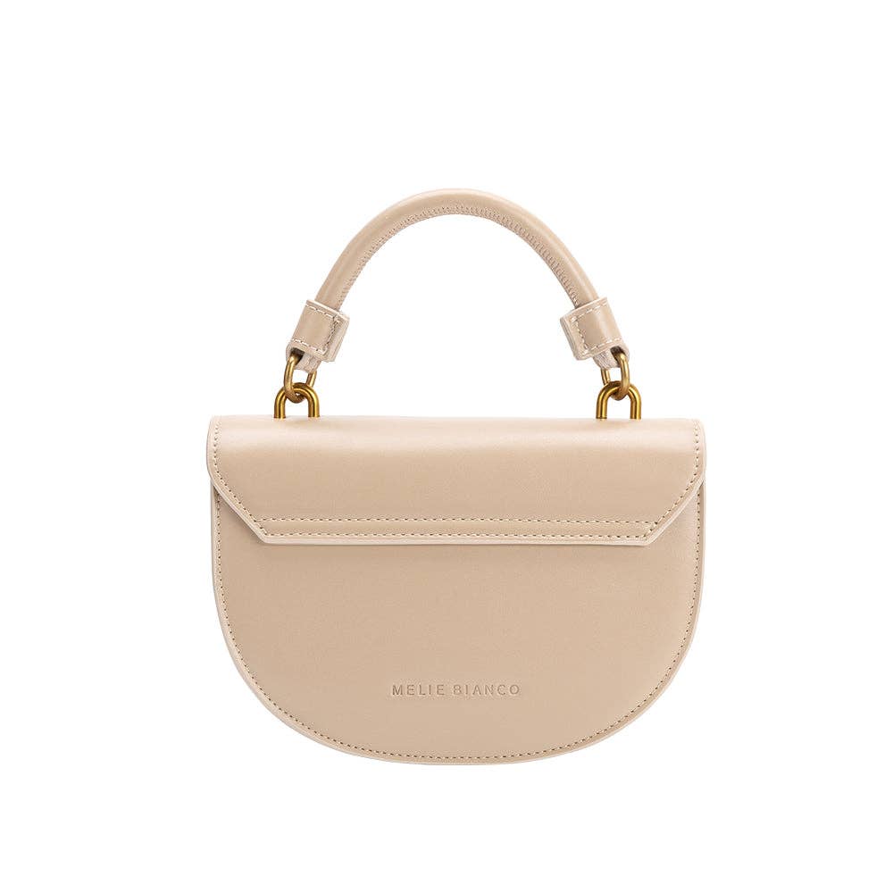 Esther Crescent Crossbody Bag in Bone