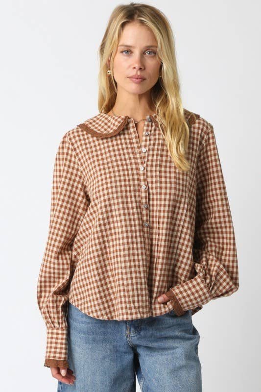 Kayden Gingham Blouse