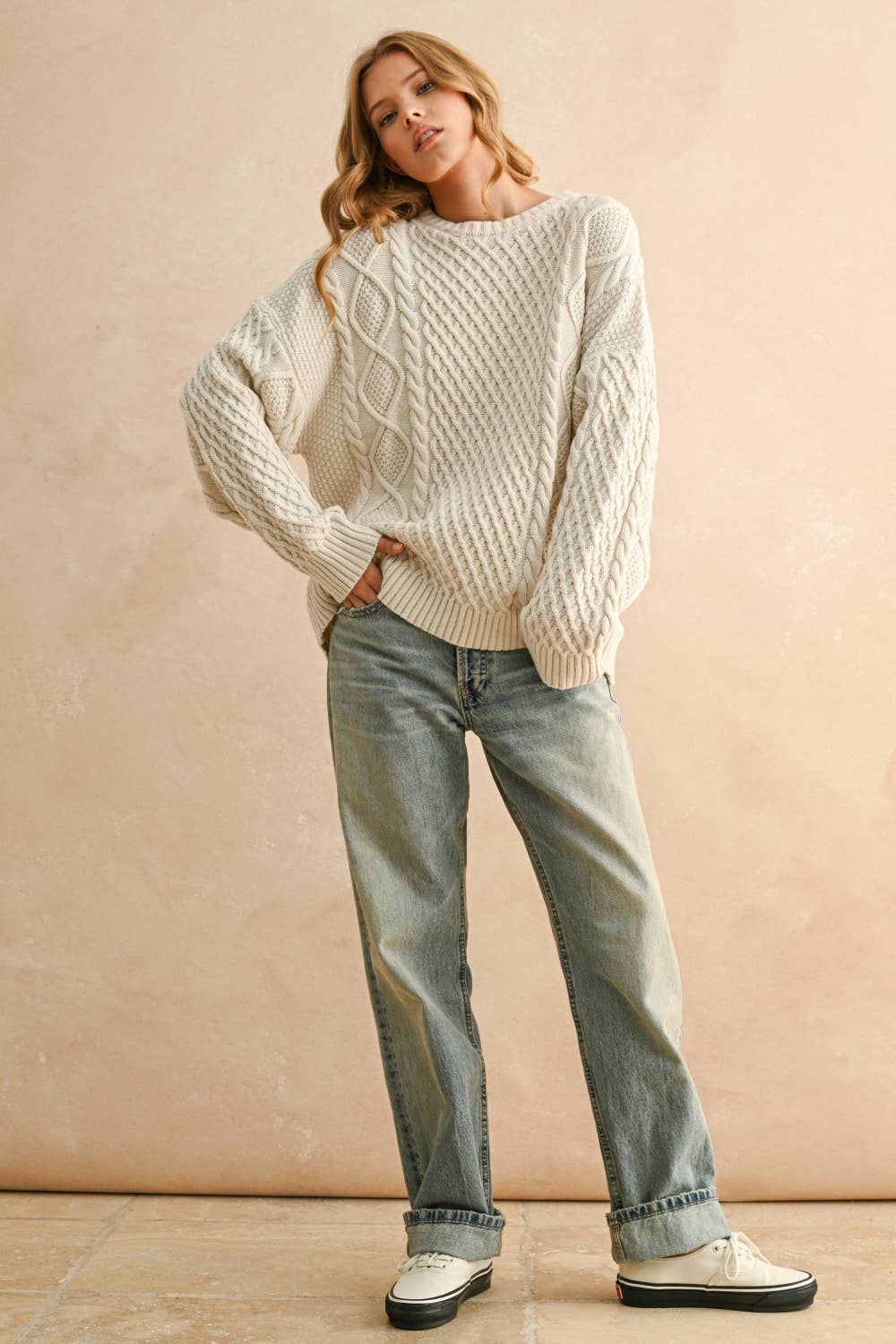 Cozy Cottage Cable Sweater