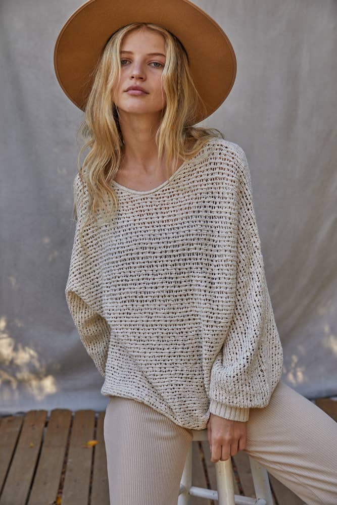 Kylie Crochet Sweater Top