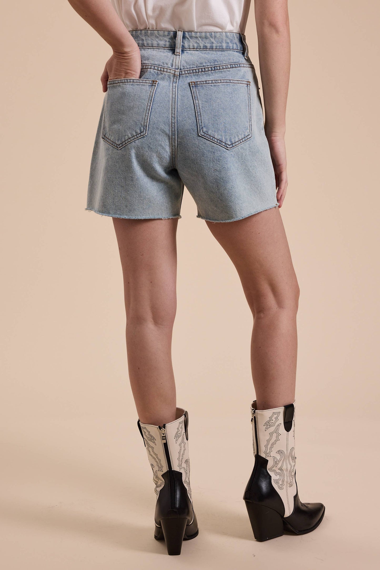 Shelton Denim Mom Shorts