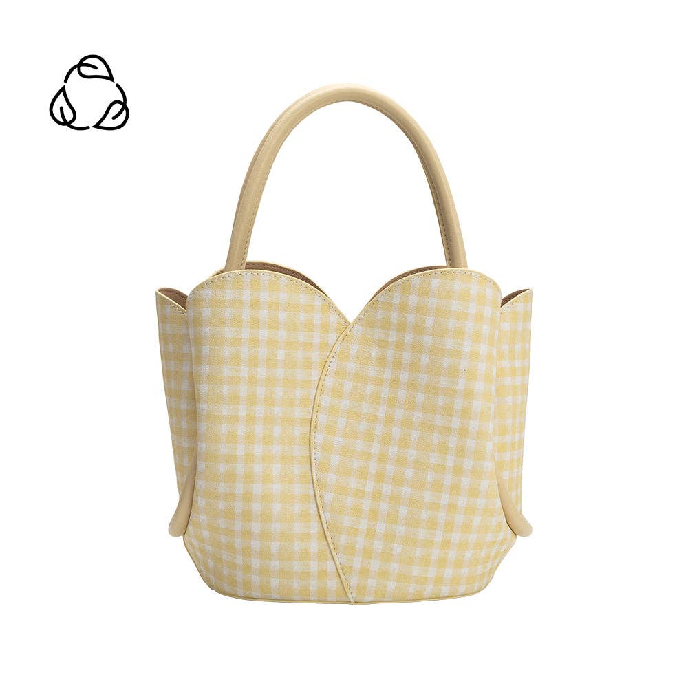 Tulip Bag in Yellow Gingham