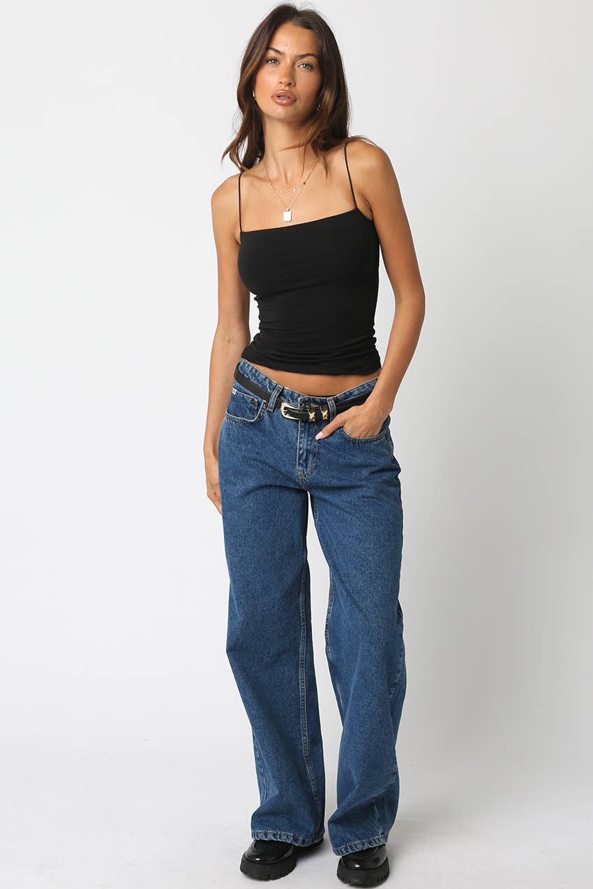 Emmy Tank Top in Black