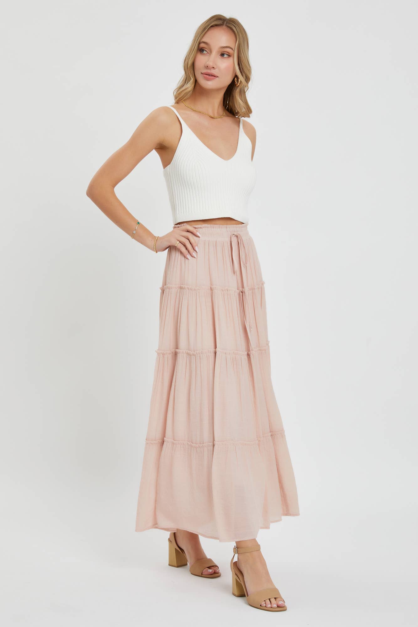 Lainey Skirt in Blush