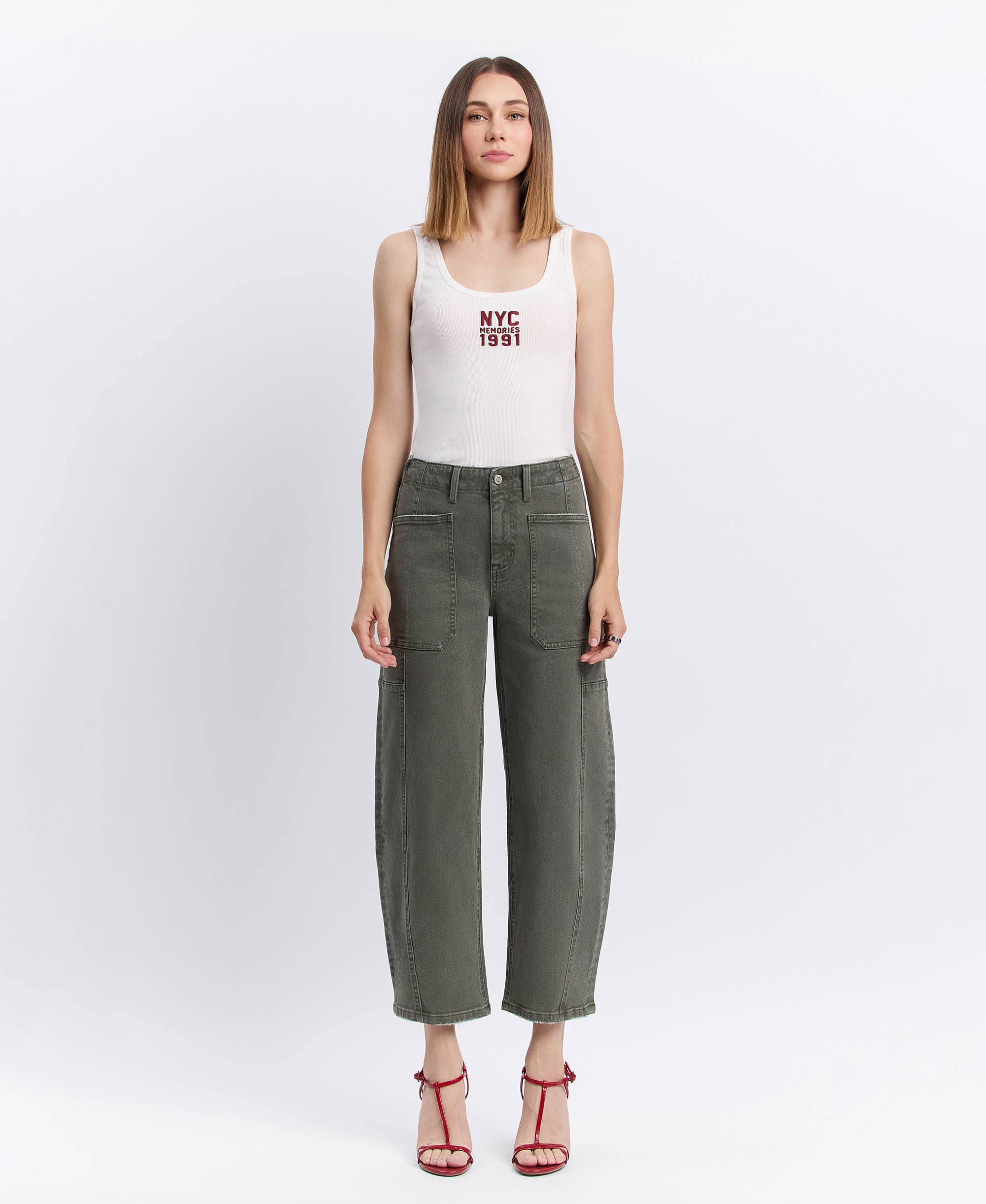 Forest High Rise Barrel Jeans
