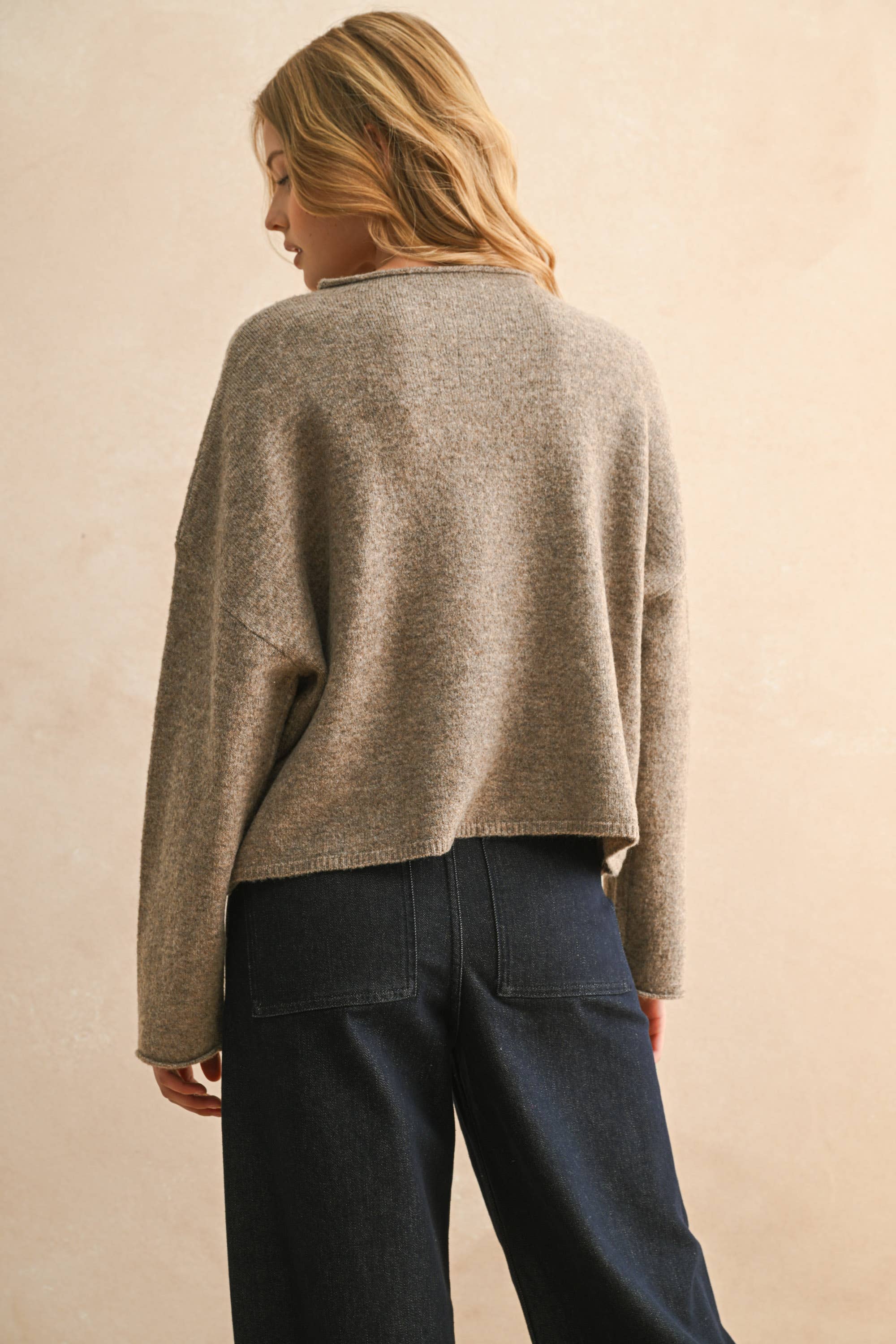Davis Lace Trim Knit Cardigan