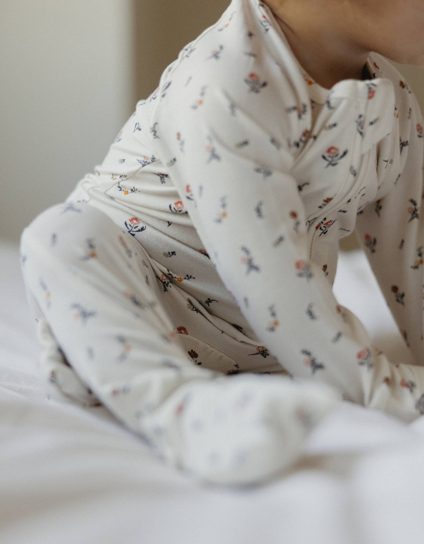 Vintage Floral Zip Pajamas