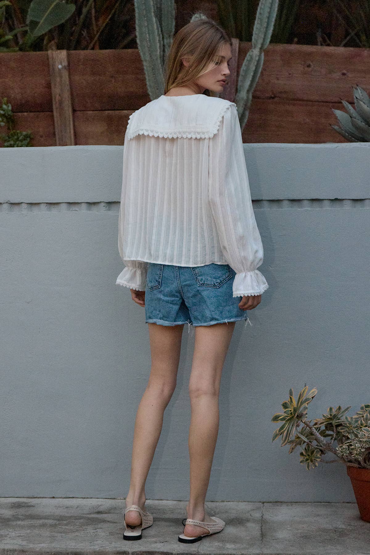Celeste Lace Pintuck Blouse