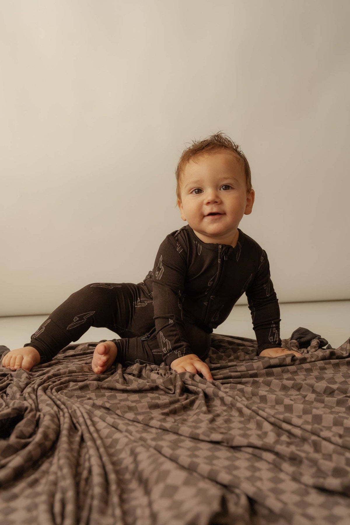 Rad Bolt Bamboo Zip Romper