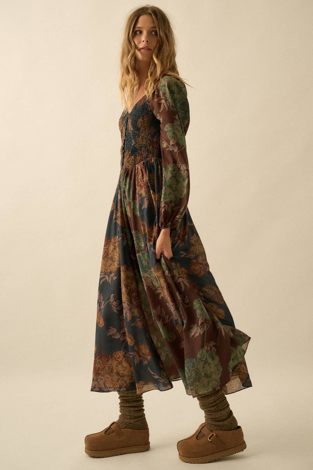 Floral Haven Sweetheart Dress