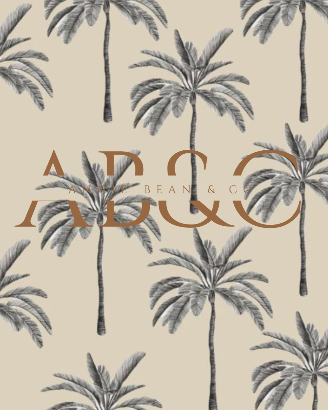 Palm Tree Bamboo Zip Romper