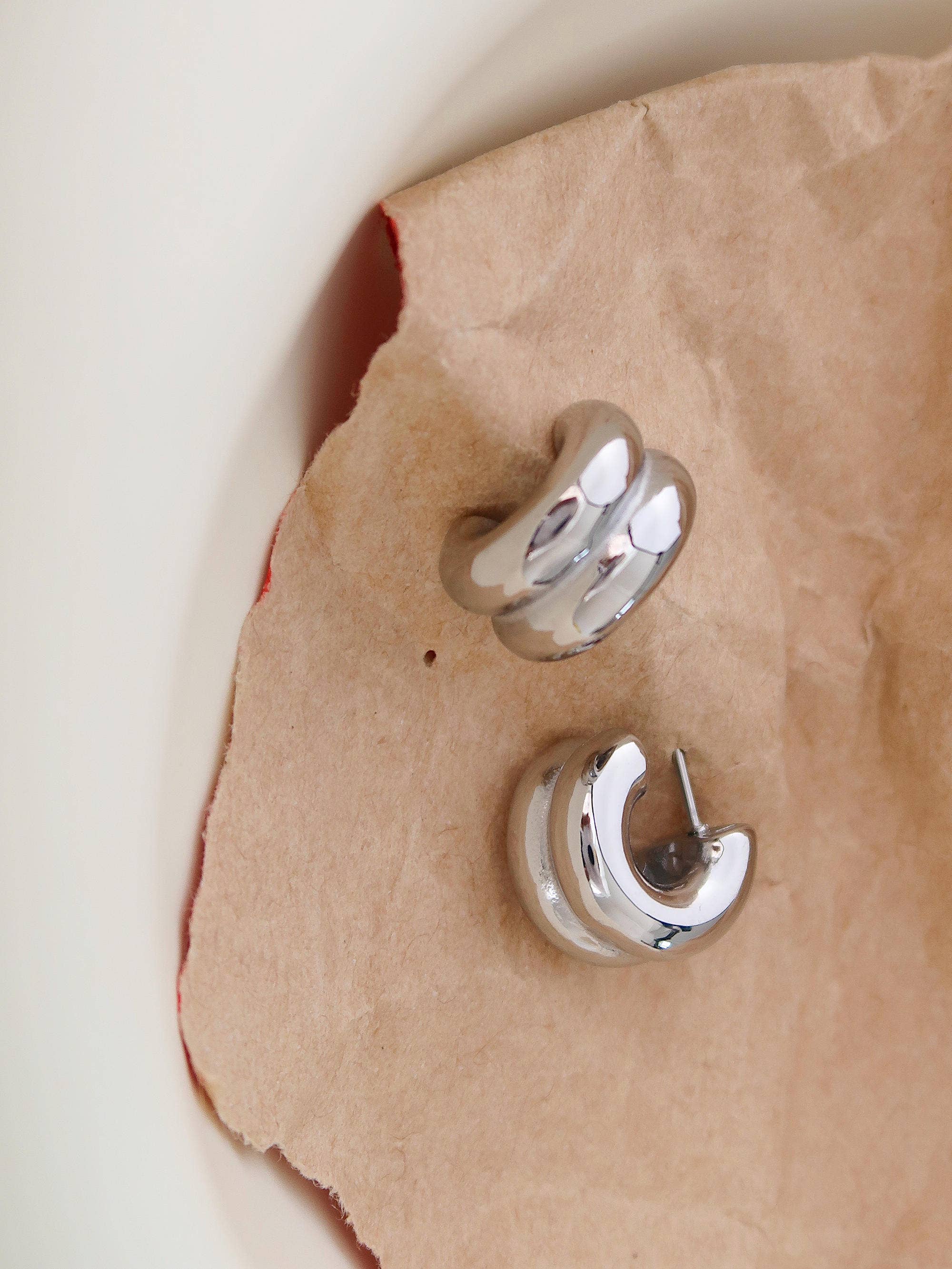 Emma Multi-Colored Double C-Hoop Earring