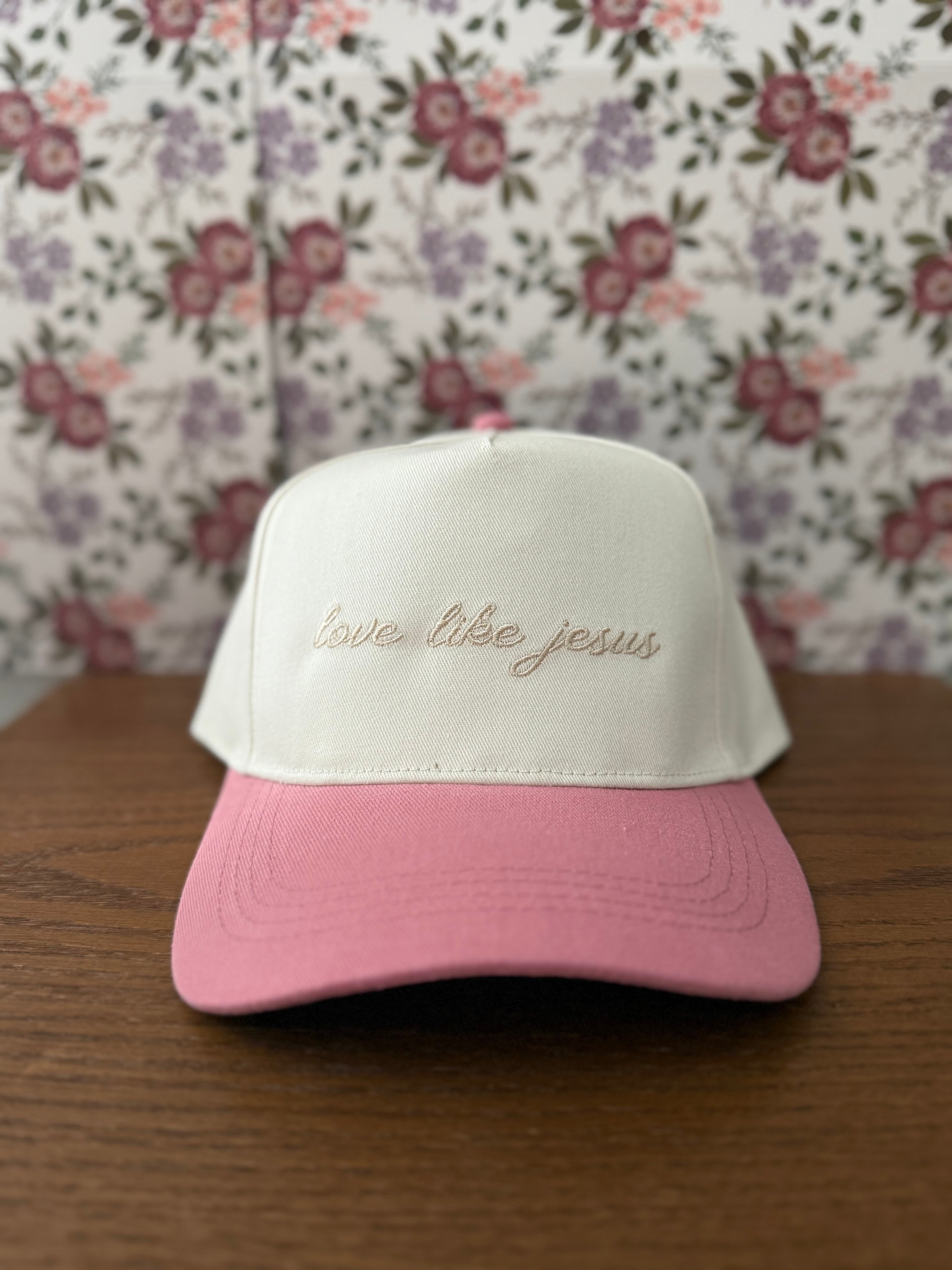 Love Like Jesus Hat in Mauve