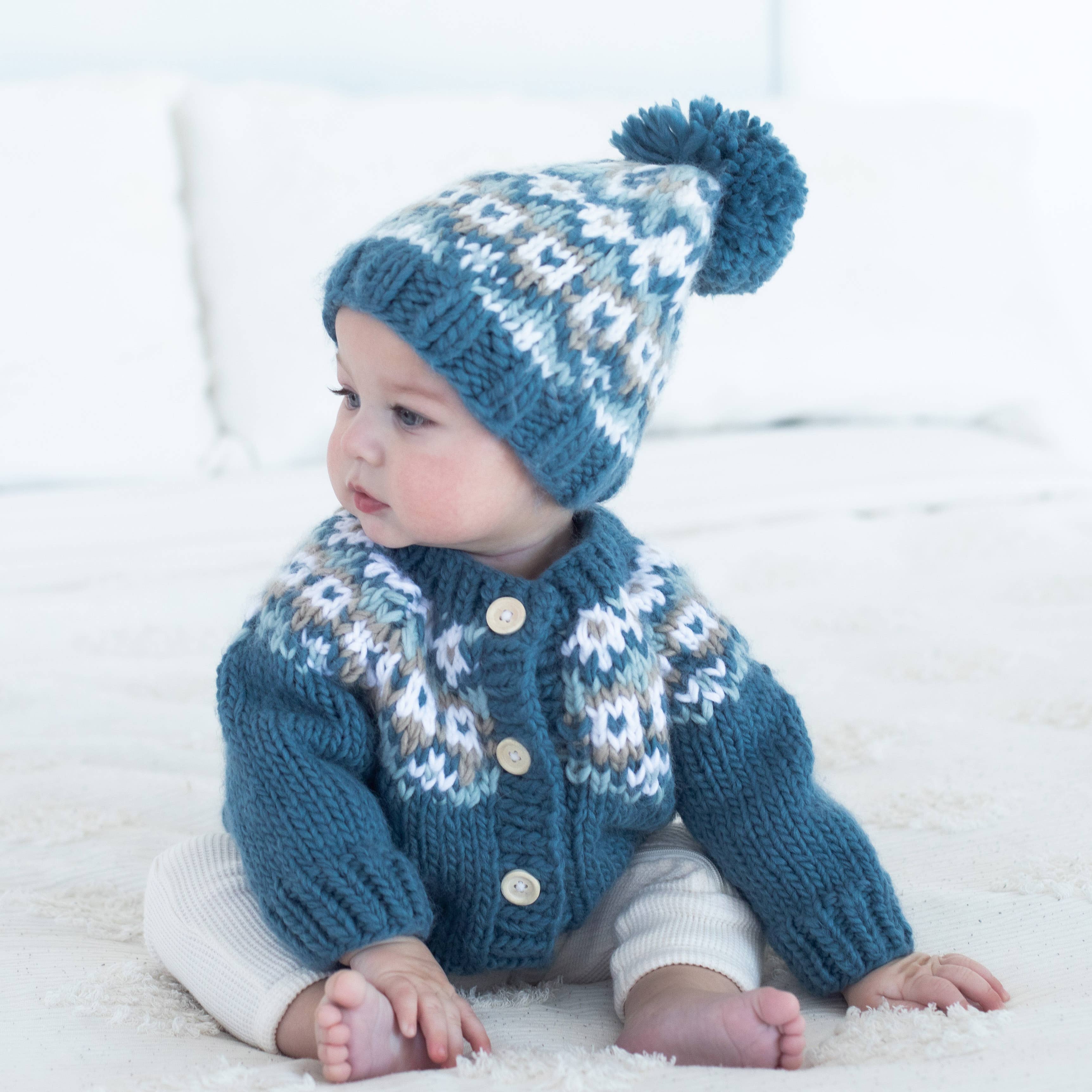Little Nordic Fairisle Cardigan Sweater