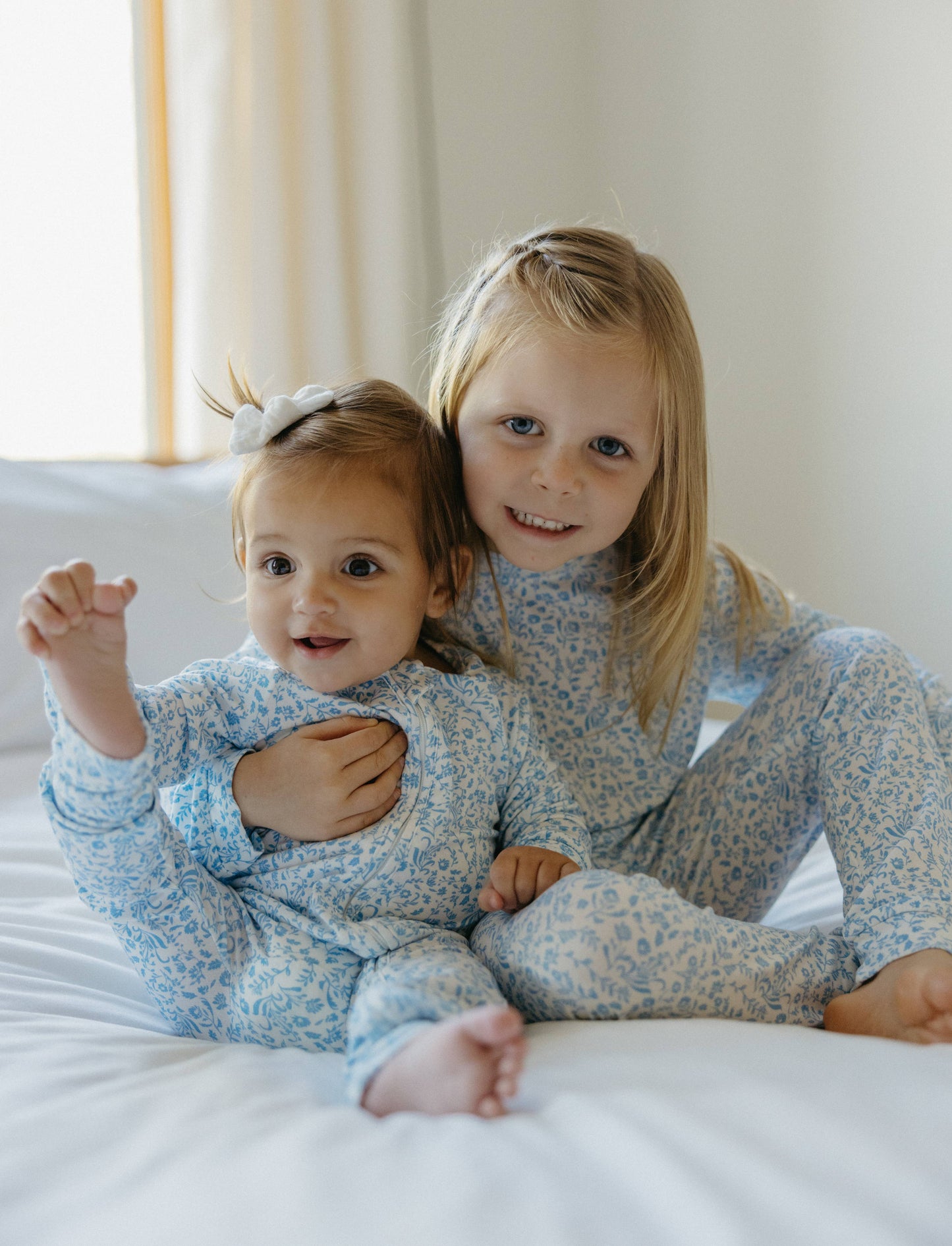 Swedish Floral Zip Pajamas