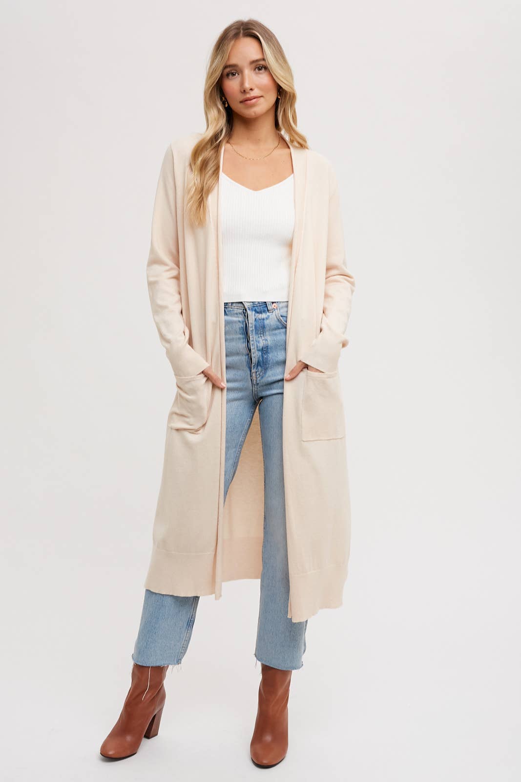 Shelley Open Front Cardigan