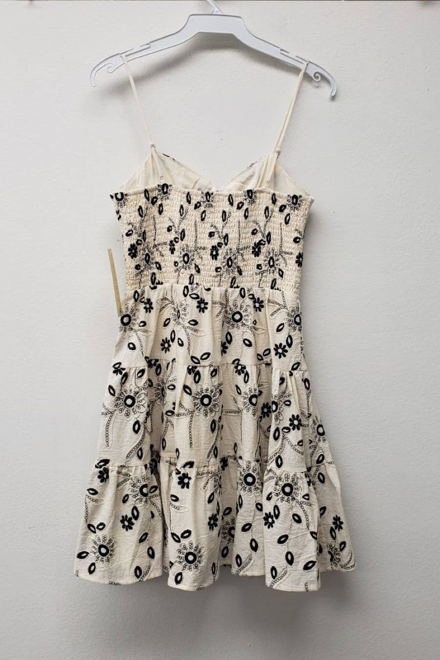 Greer Embroidery Cut Out Mini Dress