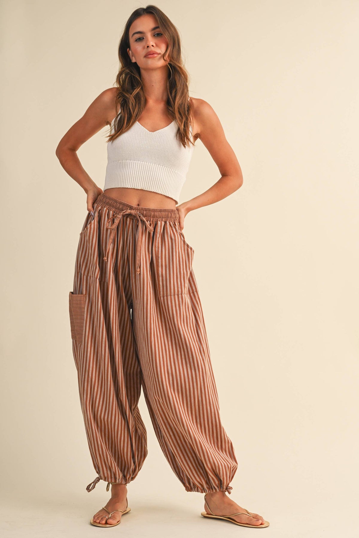 Dune Stripe Harem Pant