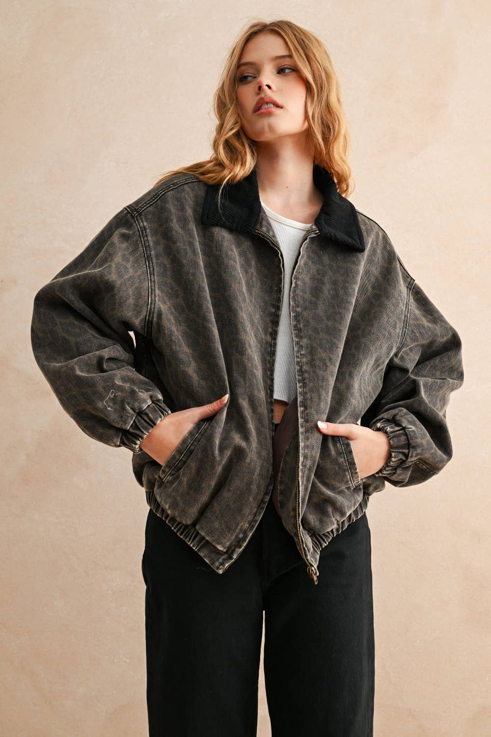 Leopard Luxe Bomber Jacket