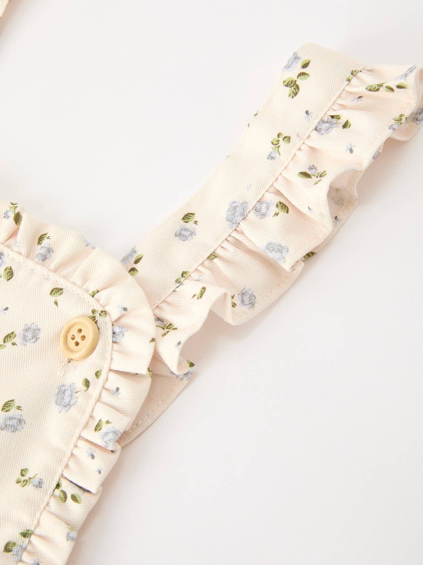 Girls Floral Print Romper