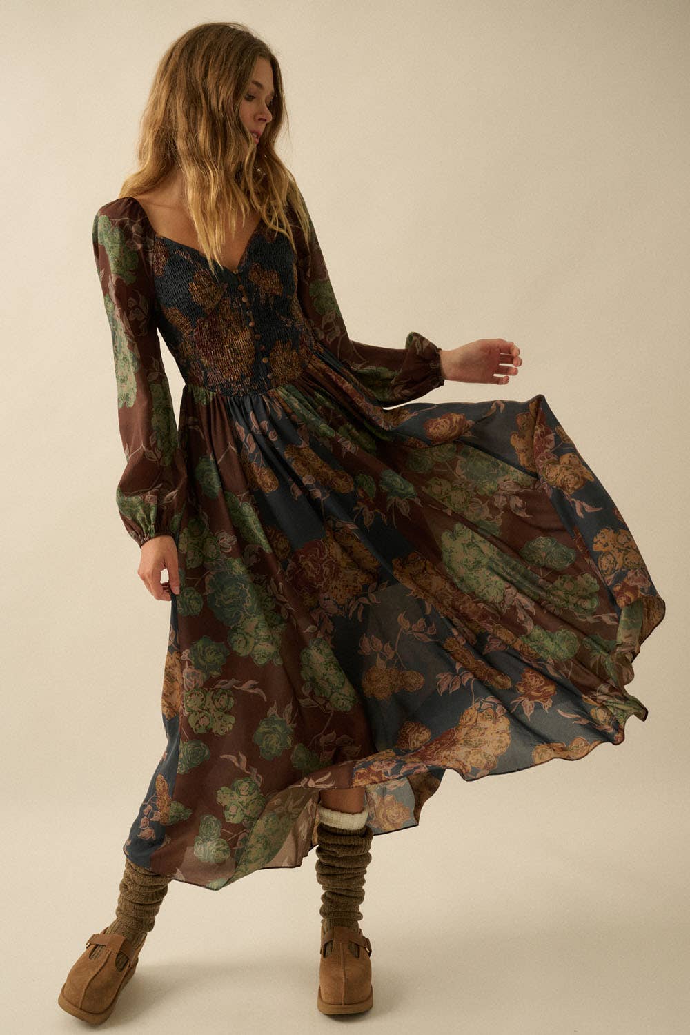 Floral Haven Sweetheart Dress