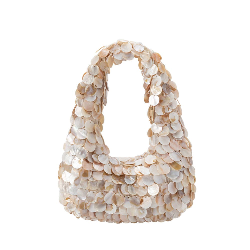 Marina Natural Shell Crossbody Bag