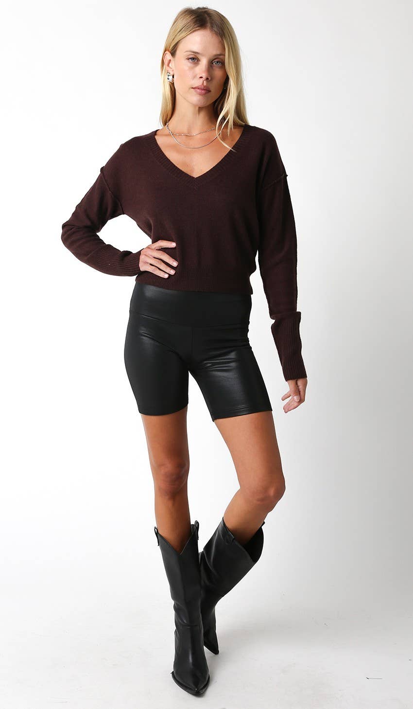 Shelley Sweater in Coffee Bean
