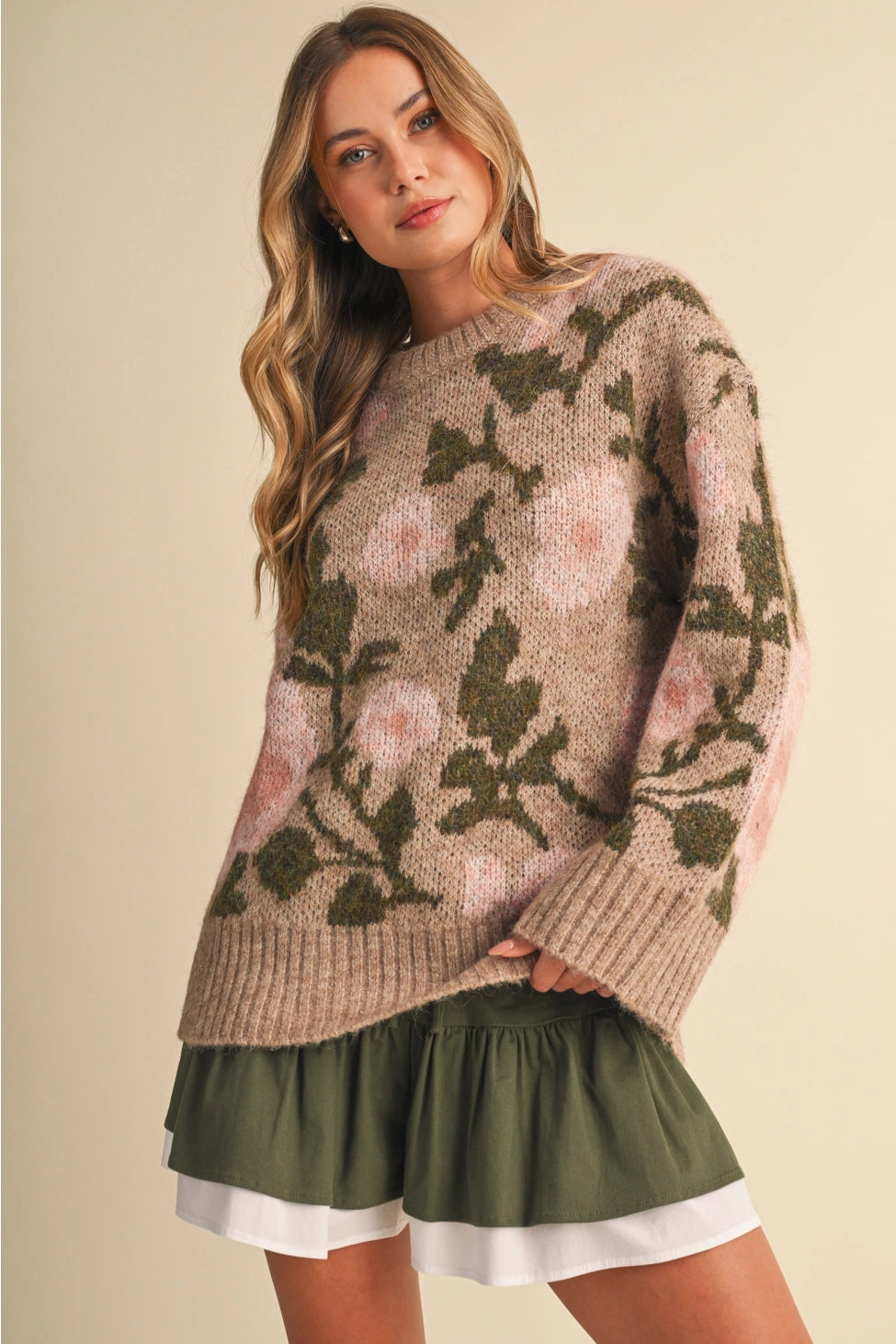 The Garden Hour Sweater in Taupe