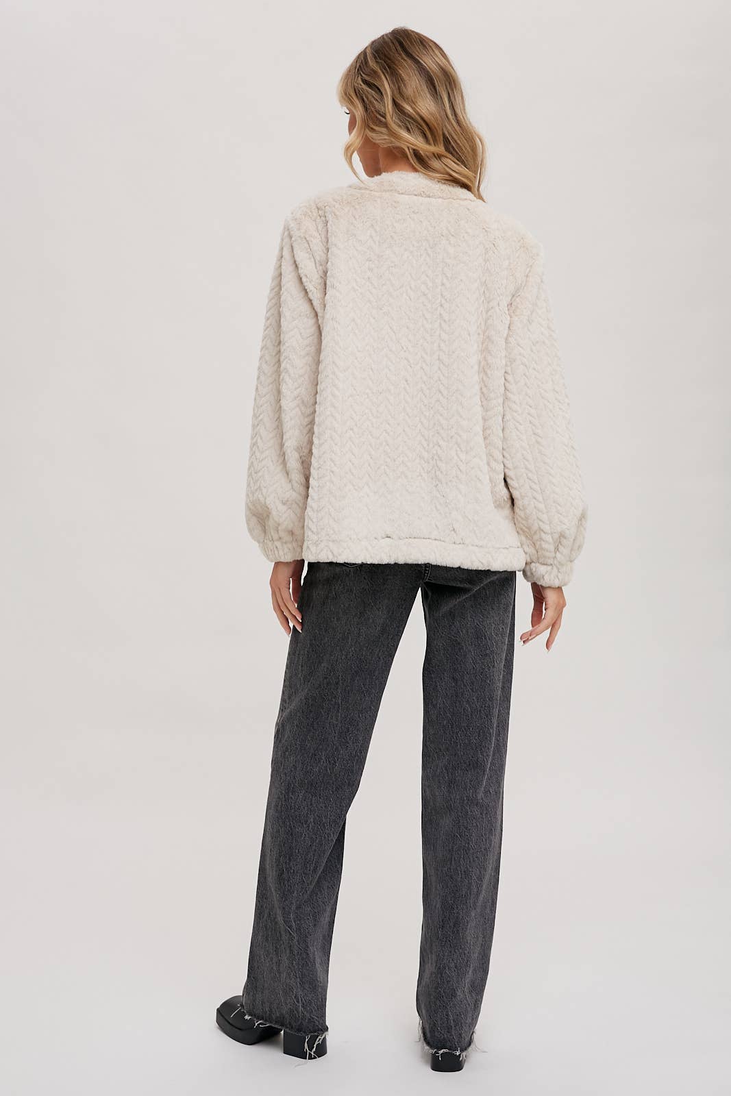 Always Eco Fur Jacket in Cream