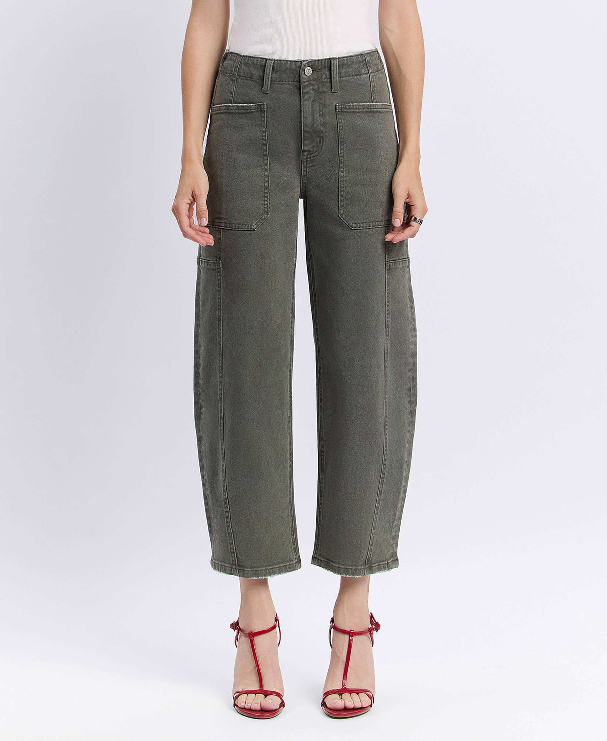 Forest High Rise Barrel Jeans