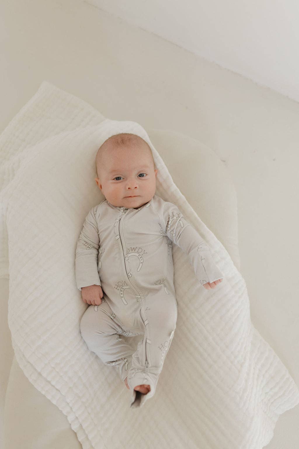 Howdy Baby Zip Pajamas